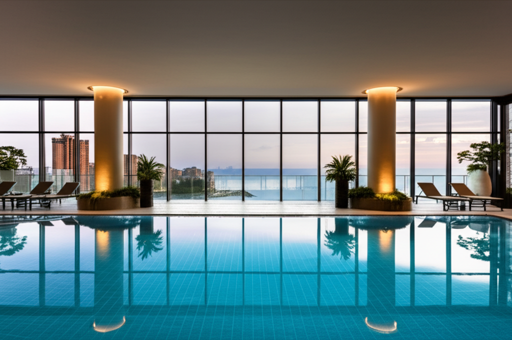 Modern commercial pool installation by CCP